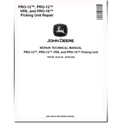 PRO-12, PRO-12 VRS and PRO-16 Picking Units Repair Manual (TM2109)