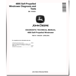 4895 (SN. from 181001) Self-Propelled Windrowers Diagnostic Manual (TM2114)