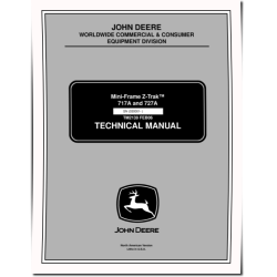 Z-Trak 717A and 727A (SN: 030001-) Min-Frame Zero-Turn Mowers Technical Manual (TM2139)