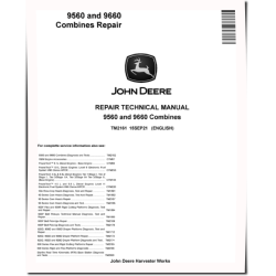 9560 (SN. from 705201) and 9660 (SN. from 705201) Combines Repair Manual (TM2161)