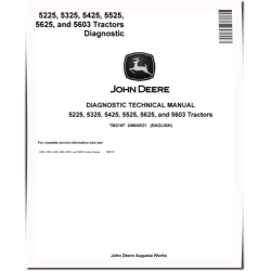 5225, 5325, 5425, 5525, 5603 and 5625 Tractors Diagnostic Manual (TM2197)