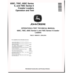 655C, 755C, Series II 655C and 755C Crawler Loaders Operation and Test Manual (TM2313)