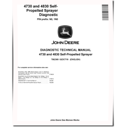 4730 and 4830 Self-Propelled Sprayers (North American Edition) Diagnostic Manual (TM2369)