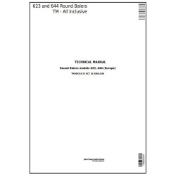 623 and 644 Round Balers (European Edition) Technical Manual (TM300319)