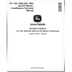 131, 324, 324A, 328, 328A and 331 Mower-Conditioners Technical Manual (TM300619)