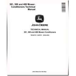 381, 388 and 488 Mower-Conditioners Technical Manual (TM300719)