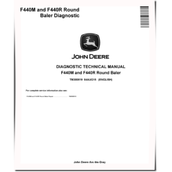 F440M and F440R Round Balers Diagnostic Manual (TM300819)