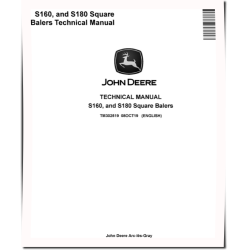 S160 and S180 Square Balers Technical Manual (TM302519)