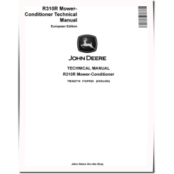 R310R Mower-Conditioners (Europe) Technical Manual (TM302719)