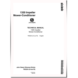 Impeller 1320 Mower-Conditioners Technical Manual (TM3224)