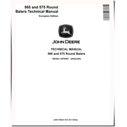 565 and 575 Round Balers (European Edition) Technical Manual (TM3282)