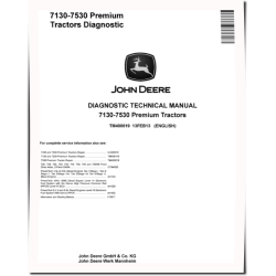 7130, 7230, 7330, 7430 and 7530 Premium Tractors (North America) Diagnostic Service Technical Manual (TM400019)