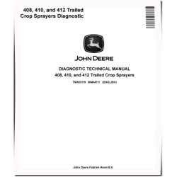 408, 410 and 412 Trailed Crop Sprayers Diagnostic Manual (TM403119)