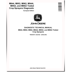 M944, M944i, M952, M952i, M962 and M962i Trailed Crop Sprayers (European Edition) Diagnostic Manual (TM403619)