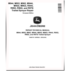 R944i, R952i, R962i, R975i, M944, M944i, M952, M952i, M962, M962i Trailed Sprayers (European Edition) Repair Manual (TM403719)