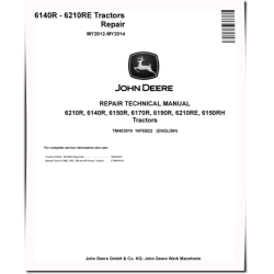 6140R, 6150R, 6150RH, 6170R, 6190R, 6210R and 6210RE Tractors (MY12-14) Repair Manual (TM403919)