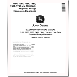 7180, 7280, 7380, 7480, 7580, 7780, 7980 Forage Harvesters Diagnostic Service Manual (TM404319)
