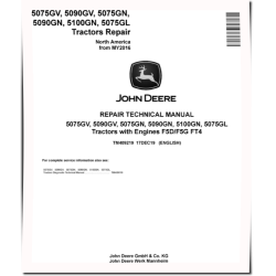 5075GL, 5075GN, 5075GV, 5090GN, 5090GV and 5100GN Tractors (North America, from MY16) Repair Manual (TM409219)