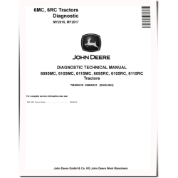 6095MC, 6095RC, 6105MC, 6105RC, 6115MC and 6115RC Tractors (MY16-17) Diagnostic Manual (TM409319)