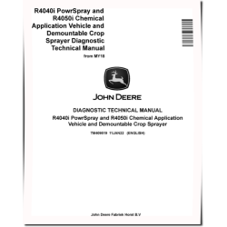 R4040i PowrSpray and R4050i Chemical Application Vehicles and Demountable Crop Sprayer (from MY18) Diagnostic Manual (TM409519)