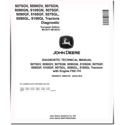 5075GF/GL/GN/GV, 5090GF/GL/GN/GV, 5100GL, 5105GF/GN Tractors (Europe, MY17-19) Diagnostic Manual (TM409919)