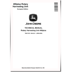 490plus Rotary Harvesting Units (European Edition) Technical Manual (TM411519)