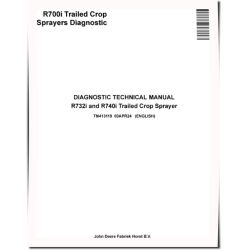 R732i and R740i Trailed Crop Sprayers Diagnostic Technical Manual (TM413119)