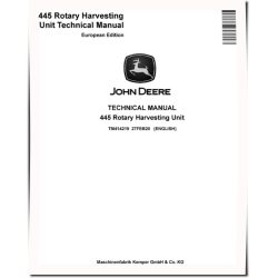 445 Rotary Harvesting Units (European Edition) Technical Manual (TM414219)
