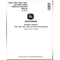 722X, 725X, 730X, 735X and 740X Cutting Platforms (SN: 062000-) Technical Manual (TM414519)