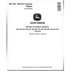 6R 145, 6R 155, 6R 165, 6R 175, 6R 185, 6R 195 and 6R 215 Tractors (from MY22) Repair Manual (TM415019)