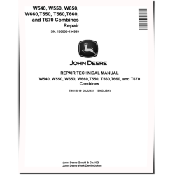 T550, T560, T660, T670, W540, W550, W650 and W660 (MY2021-2022) Combines (SN: 130000-134999) Repair Manual (TM415519)