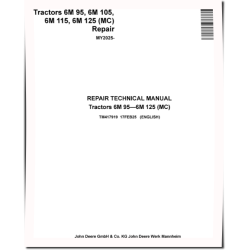 6M 095, 6M 105, 6M 110, 6M 115 and 6M 125 (MC) Tractors (from MY2025) Repair Technical Manual (TM417919)