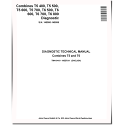 T5 400, T5 500, T5 600, T5 700, T6 500, T6 600, T6 700, T6 800 (SN: 145000-149999) Combines Diagnostic Manual (TM418419)