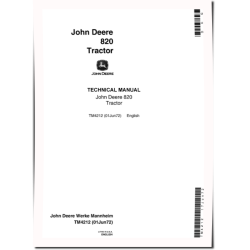 820 Tractors Technical Manual (TM4212)