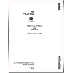 830 Utility Tractors Technical Manual (TM4279)