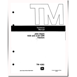 1830 and 2120 Tractors Technical Manual (TM4282)