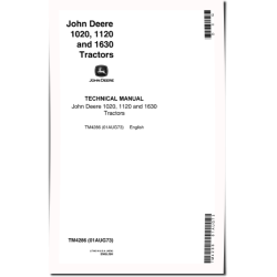 1020, 1120 and 1630 Tractors Technical Manual (TM4286)