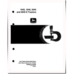 1640, 1840, 2040 and 2040S Tractors Technical Manual (TM4363)
