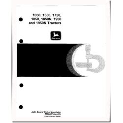 1350, 1550, 1750, 1850, 1850N, 1950 and 1950N Tractors Repair Manual (TM4437)