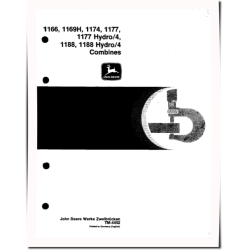 1166, 1169H, 1174, 1177, 1177 Hydro/4, 1188 and 1188 Hydro/4 Combines (Europe) Technical Manual (TM4452)