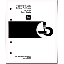 483, 583, 683 Corn Heads, 810, 812, 812SH, 814, 814SH, 816, 816SH, 818 and 820 Platforms (Europe) Technical Manual (TM4468)