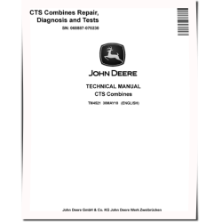 CTS Combines (SN: 068887-070230) Technical Manual (TM4521)
