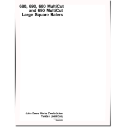 680, 690, MultiCut 680 and 690 Large Square Balers (Europe) Technical Manual (TM4581)
