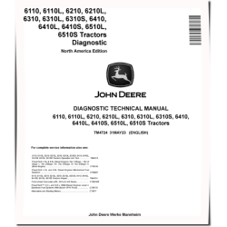 6110, 6110L, 6210, 6210L, 6310, 6310L, 6310S, 6410, 6410L, 6410S, 6510L and 6510S Tractors (North America) Diagnostic Manual (TM4724)