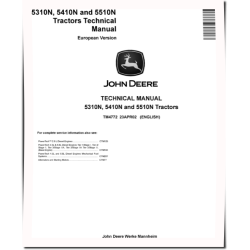 5310N, 5410N and 5510N Tractors (European Edition) Technical Manual (TM4772)