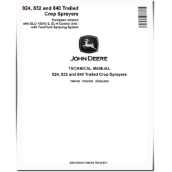 824, 832 and 840 Trailed Crop Sprayers (European Edition) Technical Manual (TM4782)