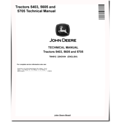 5403, 5605 and 5705 Tractors (Brazilia) Technical Manual (TM4812)