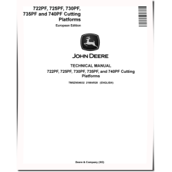 722PF, 725PF, 730PF, 735PF and 740PF Cutting Platforms (European Edition) Technical Manual (TM5ZN54632)