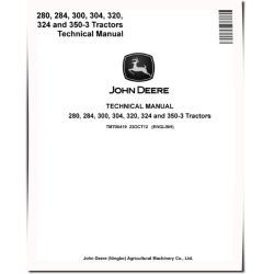 280, 284, 300, 304, 320, 324 and 350-3 China Tractors Technical Manual (TM700419)