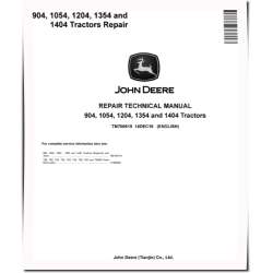 1054, 1204, 1354, 1404 and 904 China Tractors Repair Manual (TM700619)